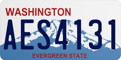 WA license plate AES4131