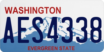 WA license plate AES4338