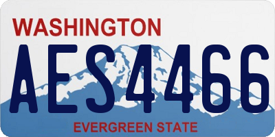 WA license plate AES4466