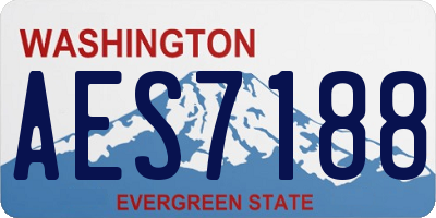 WA license plate AES7188