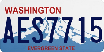 WA license plate AES7715