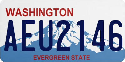 WA license plate AEU2146