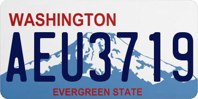 WA license plate AEU3719