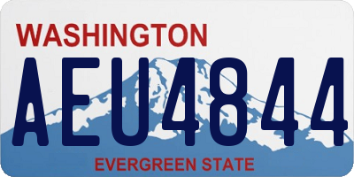 WA license plate AEU4844