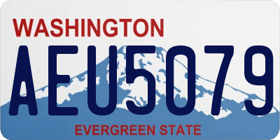 WA license plate AEU5079