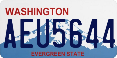 WA license plate AEU5644
