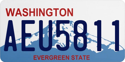 WA license plate AEU5811