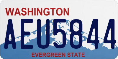 WA license plate AEU5844