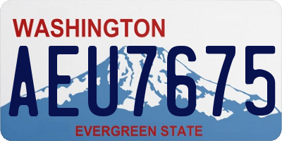 WA license plate AEU7675