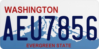 WA license plate AEU7856