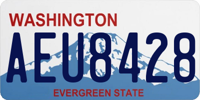 WA license plate AEU8428