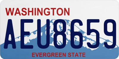WA license plate AEU8659