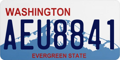 WA license plate AEU8841