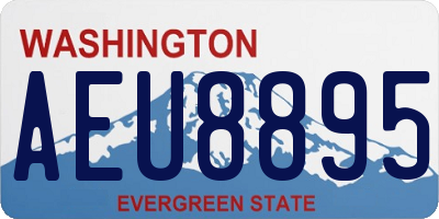 WA license plate AEU8895