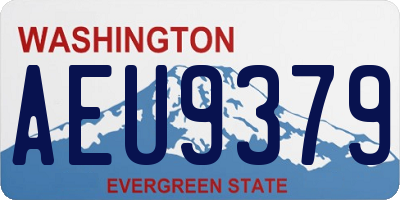 WA license plate AEU9379