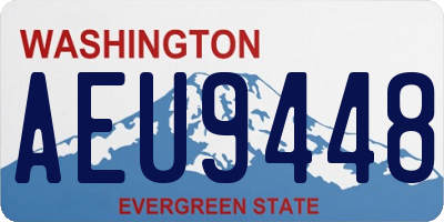 WA license plate AEU9448
