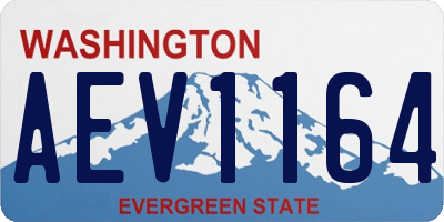 WA license plate AEV1164