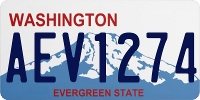 WA license plate AEV1274