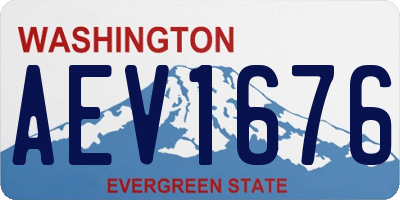 WA license plate AEV1676