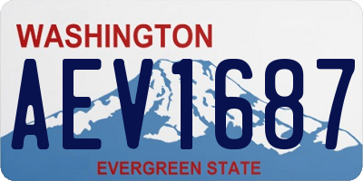 WA license plate AEV1687