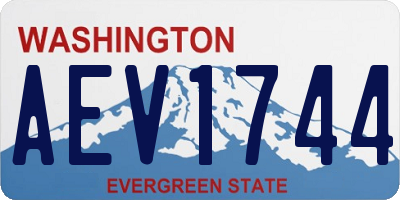 WA license plate AEV1744