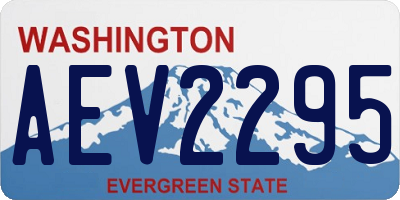 WA license plate AEV2295