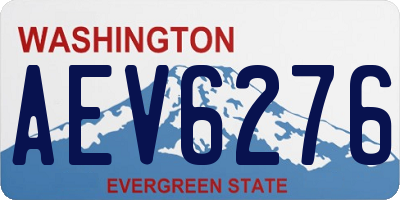 WA license plate AEV6276