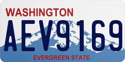 WA license plate AEV9169