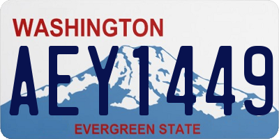 WA license plate AEY1449