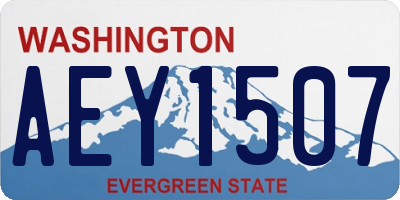 WA license plate AEY1507