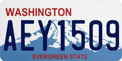 WA license plate AEY1509