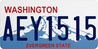 WA license plate AEY1515