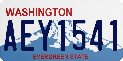 WA license plate AEY1541