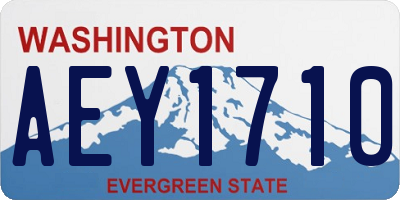WA license plate AEY1710