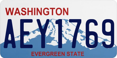WA license plate AEY1769