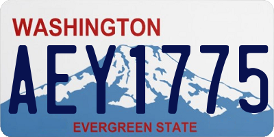 WA license plate AEY1775