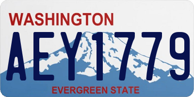 WA license plate AEY1779