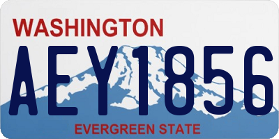 WA license plate AEY1856