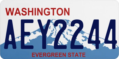 WA license plate AEY2244