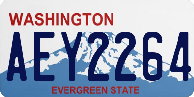 WA license plate AEY2264
