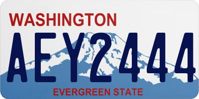 WA license plate AEY2444