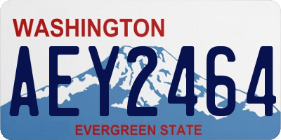 WA license plate AEY2464