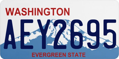 WA license plate AEY2695