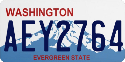 WA license plate AEY2764