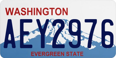 WA license plate AEY2976