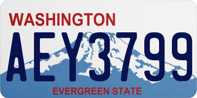 WA license plate AEY3799