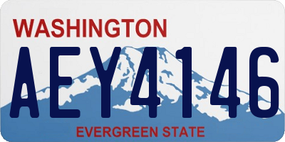 WA license plate AEY4146