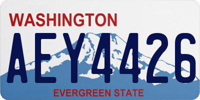 WA license plate AEY4426