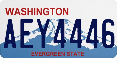 WA license plate AEY4446