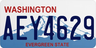 WA license plate AEY4629